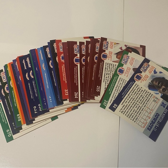 1989 - 1990  Pro Set Football Cards Lot of 77 Cards Vintage - Picture 8 of 8